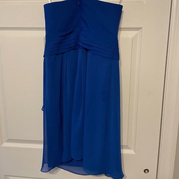David's Bridal Strapless Royal Blue Dress - Picture 2 of 2
